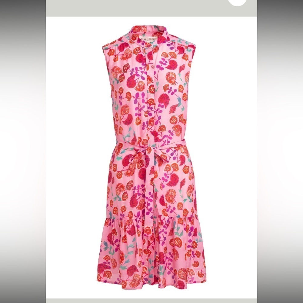 Saloni Tilly Dress in Ammonite Rose, size 0